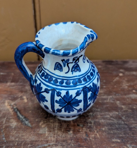 Vtg spanish studio pottery - pottery, 4"