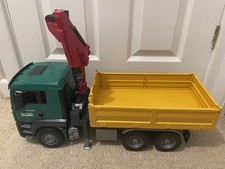 Bruder 03753 MAN TGS Crane truck  1:16 bin wagon