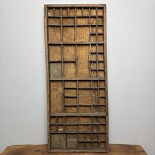 Vintage Wooden Printers Tray - Rustic Wooden Salvage - Wall Decor - #3