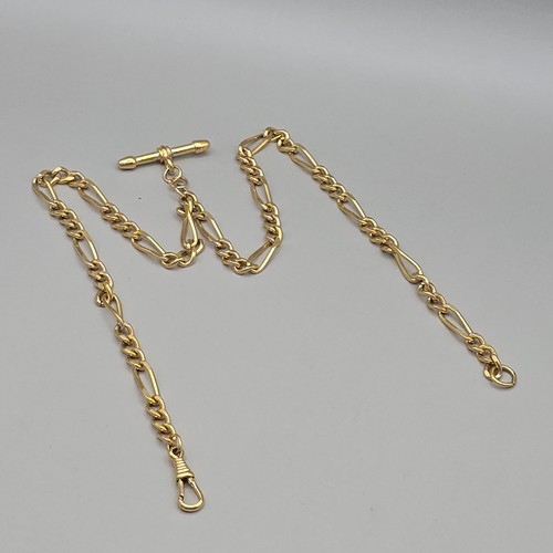 Gold tone figaro albert chain - gold,