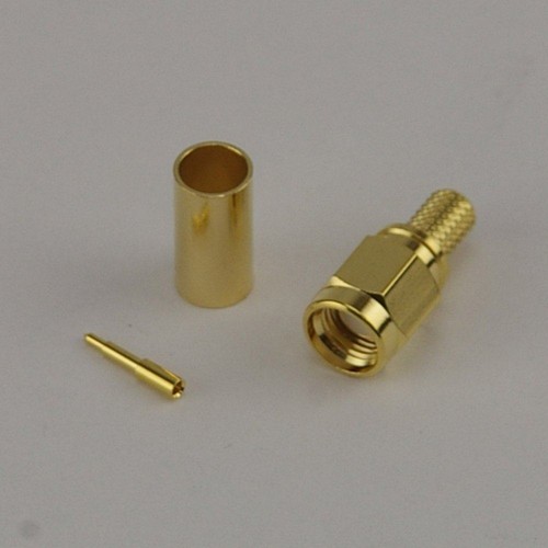 Sma male crimp connector - crimp, for
