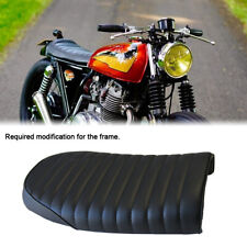Flat Driver Seat Solo Seat Saddle Black PU For Yamaha XS 400 650 1100 Cafe Racer