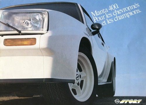 Opel manta 400 - 400, brochure
