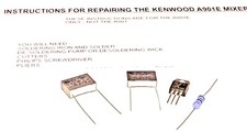 Kenwood Chef A901E Mixer Repair Kit Capacitors Resistor Triac & Instructions