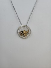 Tova for Diamonique Elephant CZ Pendant w/ Chain, Sterling Silver