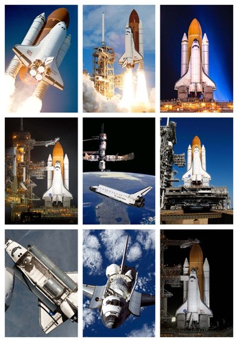 Space shuttle poster print - space,