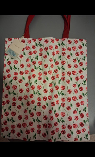 Primark cherry print canvas - print,