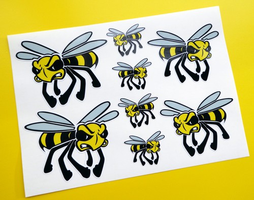 Angry wasp scooter decals - ,