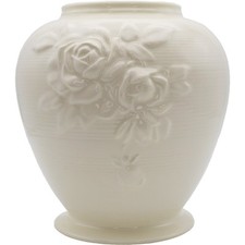 Royal Creamware Vase Victorian Rose Art Deco Decorative Piece Size 20cm OC67