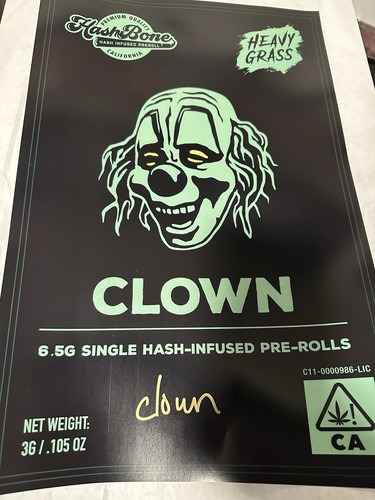 Slipknot clown signed weed - slipknot,