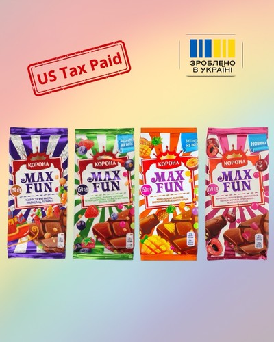 Korona max fun milk chocolate - fun,