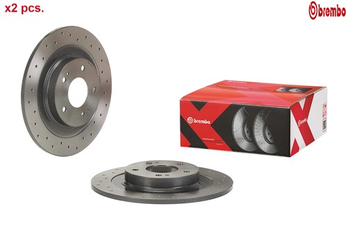 Pcs rear brake disc set - rear,