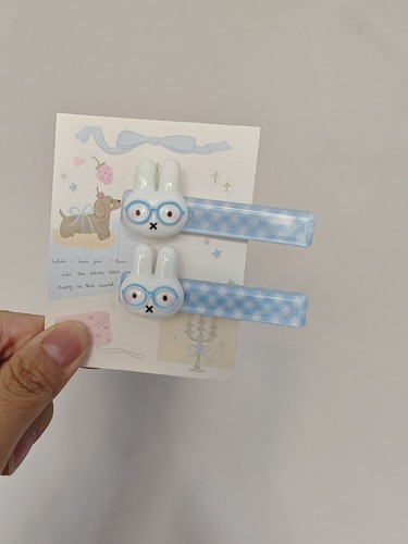 Miffy hair clips pcs - clips,