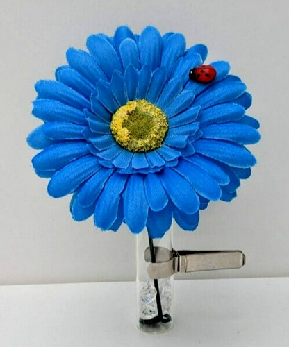 Clip vent vase blue - vent,