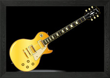 Classic Blues Guitar Framed