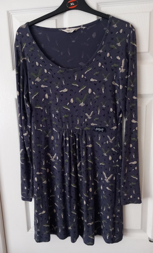 Lazy jacks blue bird print - blue,