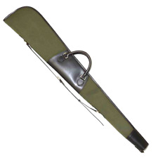 GMK Stockbridge Leather & Canvas Shotgun Gun Slip - Green