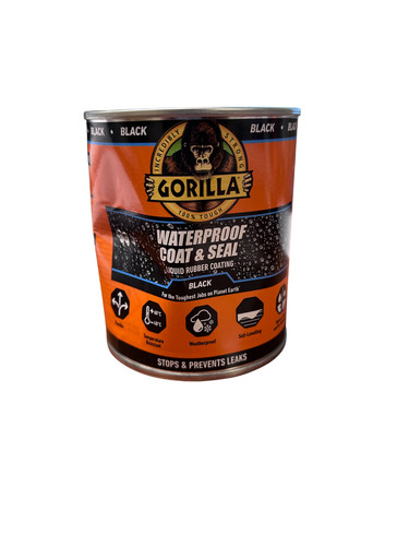 Black liquid rubber gorilla - black,
