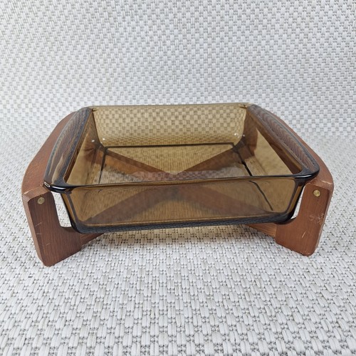 Pyrex smoked serving dish and - smoked,