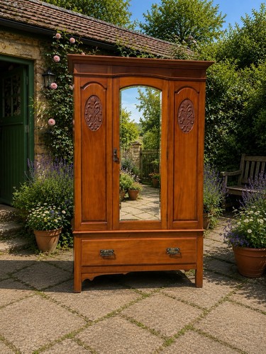 Antique oak mahogany carved - oak,