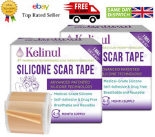 2 x Silicone Scar Plasters Tape Roll Reusable Sheets Medical grade 12 months