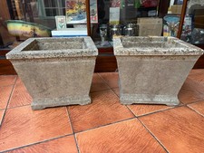 Pair of Stone Garden Planters