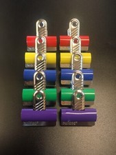 Pack of 10 Coloured *Original* Bulldog 30mm Foldback Paper Clips High Quality