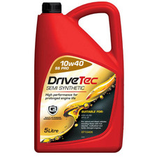 DriveTec 10W40 Engine Oil Semi Synthetic Pro 5L 5 Litres ACEA A3/B3 DT10405
