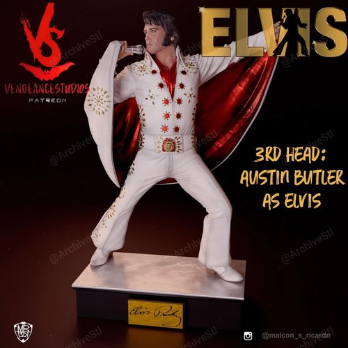 Elvis white suite 3d - white,
