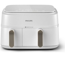 PHILIPS 3000 Series NA353/19 9L Dual Basket Air Fryer - White Brand New