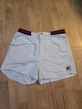 Vintage Fila Borg tennis short shorts in white