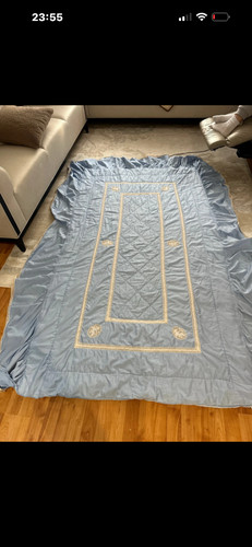 Vintage frette single coverlet - vintage,