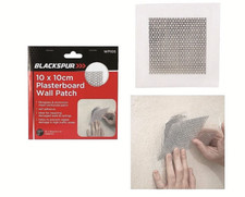 10 x 10cm Plasterboard Wall Patch Self Adhesive Repairs Damaged Walls & Ceilings