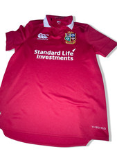 Vintage Canterbury British and Irish Lions Home Rugby Union Red Shirt 2019 in M