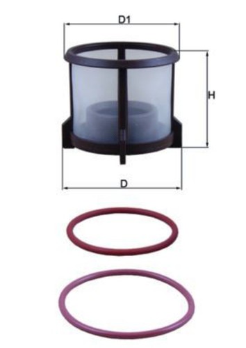Fuel filter mahle - mahle, man