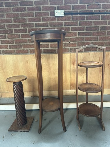 Three wooden plant - wooden,