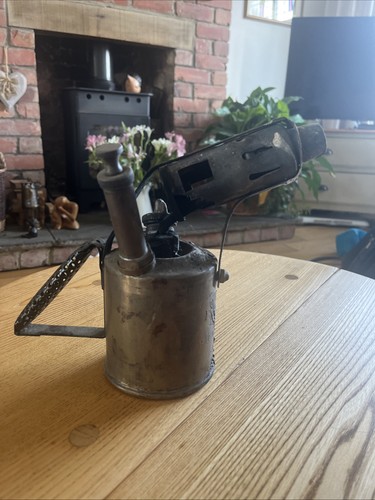 Vintage brass blowtorch - vintage,