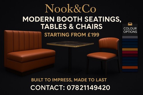 Booth seating set with table - seating,