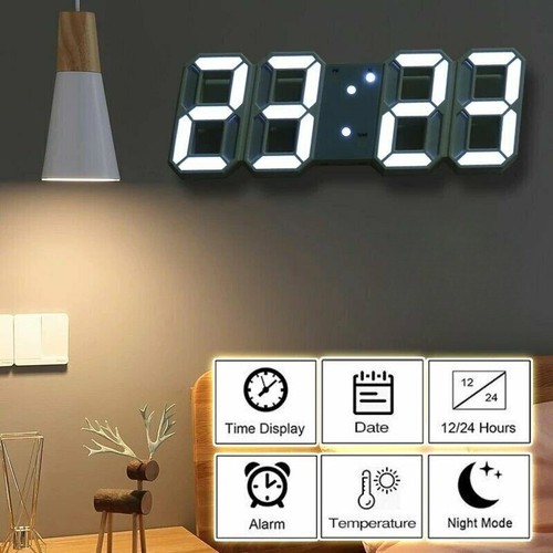 Led digital clock - 3d,