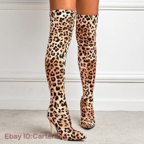 Women leopard pointed toe - women's,