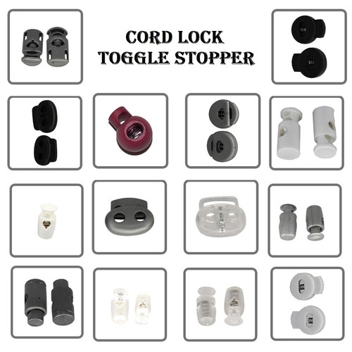 20x plastic toggles cord - toggles,