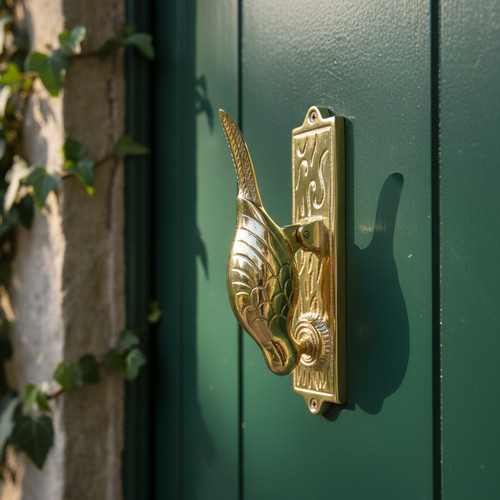 Woodpecker door knocker - door,