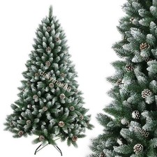 4ft 5ft 6ft 7ft Christmas Tree w/ Stand Bushy Artificial Xmas Tree Home Decor UK