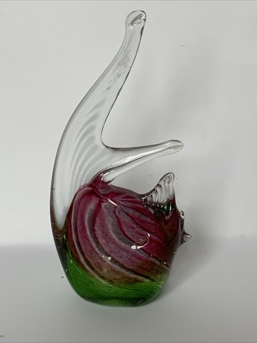 Mtarfa glass fish green pink - glass,