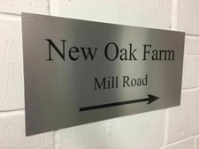 MODERN HOUSE SIGN DOOR NUMBER