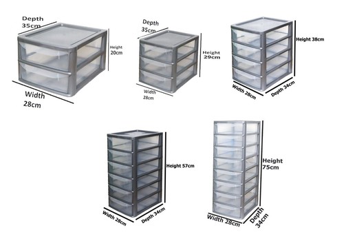 Plastic tabletop drawer - a4,