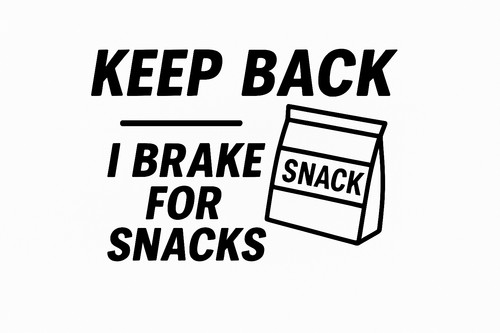 Keep back funny - back, sticker/decal