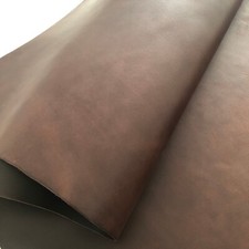 2.8- 3mm Brown ITALIAN Veg Tan Leather Full Grain Double Shoulders Cowhide Sheet