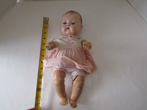 Vintage doll tiny tears rubber - doll,
