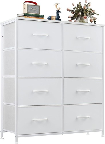 Fabric drawers dresser - fabric, tall